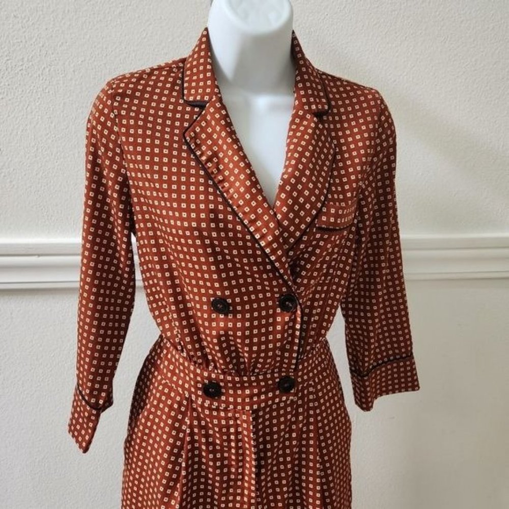 RARE Zara Double Breasted Plaid Jumpsuit - Picture 4 of 16